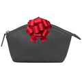 ili New York Genuine Leather RFID Blocking Cosmetic Makeup Pouch Black