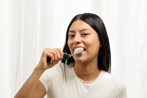 Earth-Friendly Replaceable Head Toothbrush for Right Hand - Coral/Purple/Soda Pack of 3