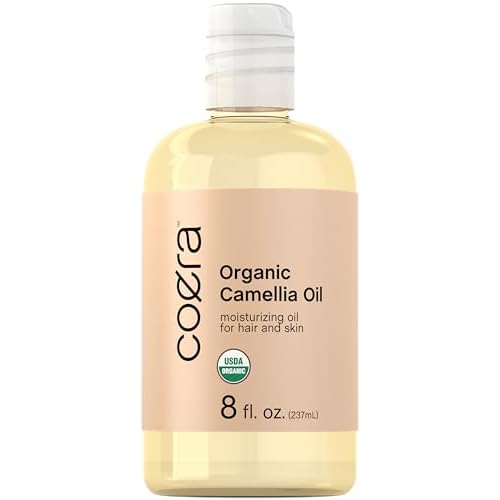 Coera Camellia Seed Oil Organic | 8 fl oz | Moisturizing Oil for Hair and Skin | Free of Parabens, SLS, & Fragrances