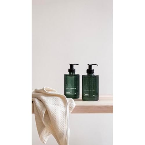 Skandinavisk SKOG ¡®Forest¡¯ Hand & Body Lotion, Scent Notes: Pine Needles and Fir Cones, Birch Sap and Woodland Lily of the Valley, Coloured Glass Bottle with Pump, 6.75 fl. oz.