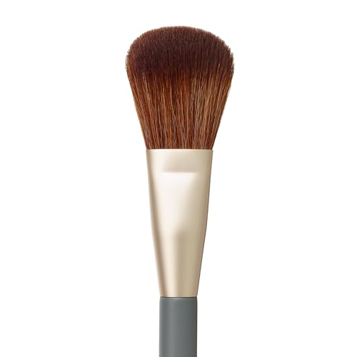 jane iredale Powder Complexion Brush, Large, Fluffy Tapered Cosmetic Brush, Applies & Diffuses Powders and Bronzers, Vegan, Cruelty Free