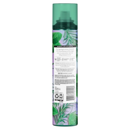 Dry Shampoo for Oily Hair with Rosemary & Mint - Cruelty-Free, 12 oz