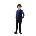 Boy's 5-Piece Suit, Boys' Formal Suit Set with Vest Pants and Tie, Boys Formal Dresswear Vest Set, Toddler Boy Vest Set