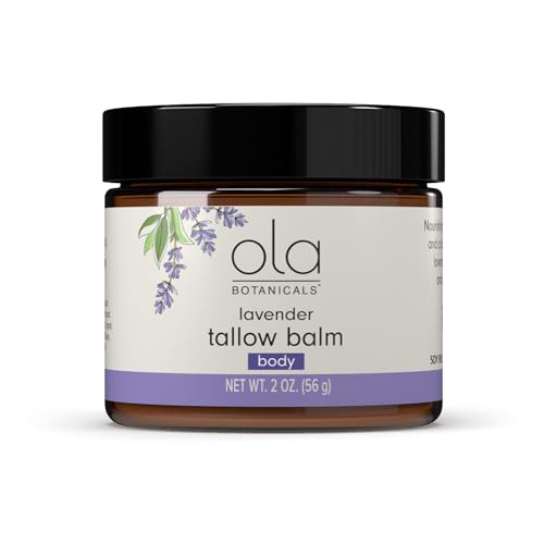 Lavender Tallow Body Balm - Hydrating Natural Moisturizer with Beeswax & MCT Oil