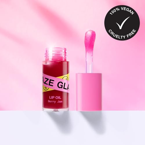 Lip Oil - Hydrating Glossy Lip Treatment in Berry Jam - 0.2 oz - Innbeauty Project