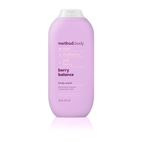 Method Body Wash Wind Down 28 FL Oz and Berry Balance 18 oz (Packs of 1)