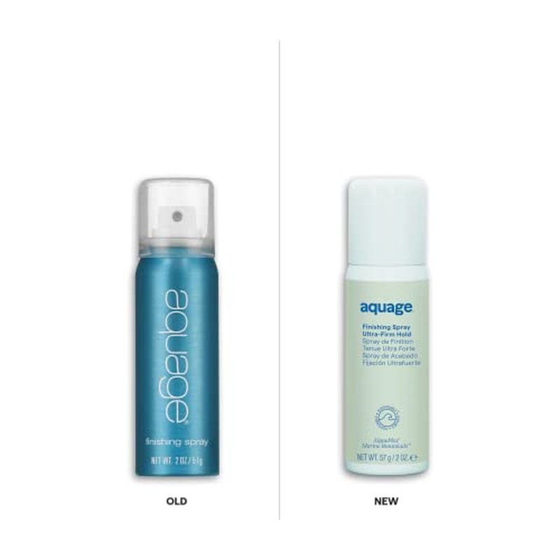 Aquage Finishing Spray, Travel Size, Delivers Humidity Resistance and Lasting Firm Hold Style Retention with Max Shine, LVOC, 2 oz