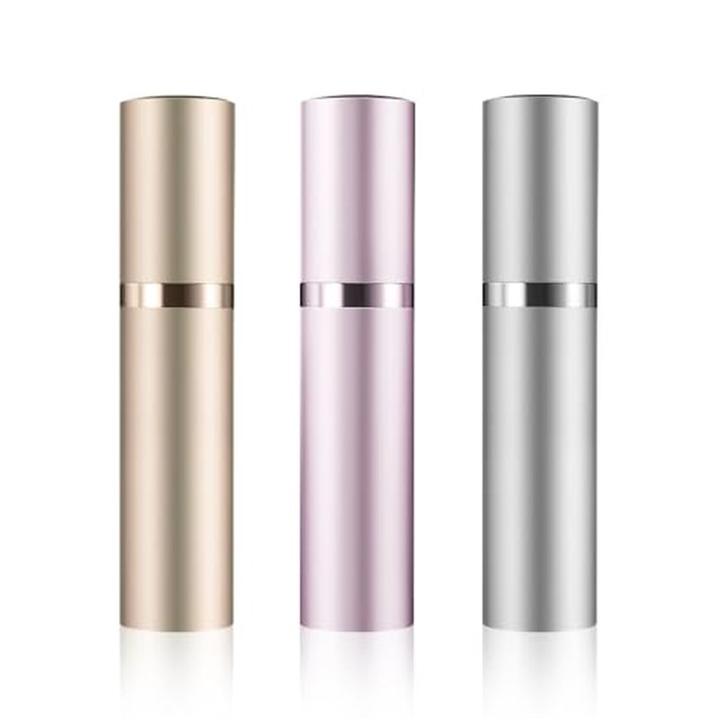 5ml Perfume Atomizer Travel Refillable,Mini Cologne Dispenser, Bottom-Filling Fragrances Perfumes Bottle,Portable Sprayer Pocket Size for Women Men Cruise Car Trip Gift£¨gold-pink-silver£©
