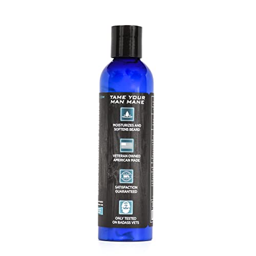 Beard Wash conditioner / 8 oz, peppermint eucalyptus tea tree scent, Badass Beard Care