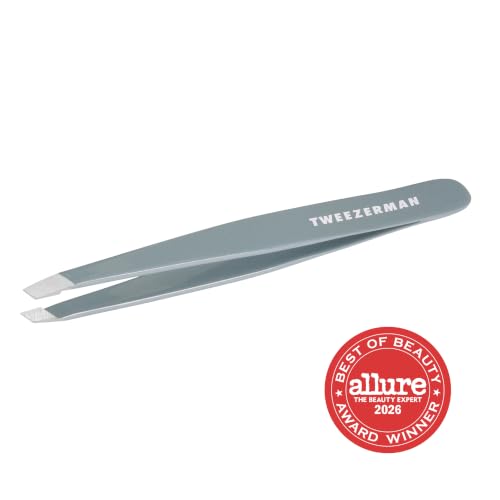 Tweezerman Slant Tweezer – Eyebrow Tweezers Mist Blue