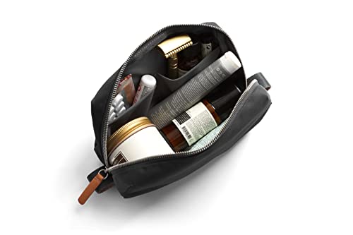 Unisex Water-Resistant Toiletry Bag with Magnetic Toothbrush Sleeve - Bronze, Slate