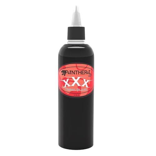 Tattoo Ink - XXX Tribal Black 5oz Bottle - Deep Velvety Black Ink for Tattoos