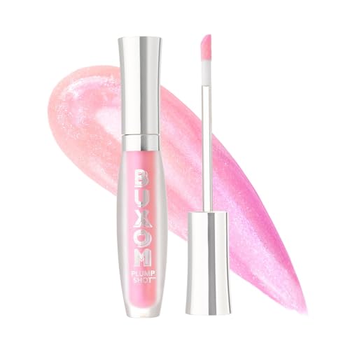 Buxom Plump Shot Peptide Lip Serum - Glossy, Volumizing Lip Treatment, 0.14 oz