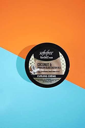 Coconut & Black Castor Oil Curling Cream - 11 fl oz, 3 Pack, Adds Volume & Moisture