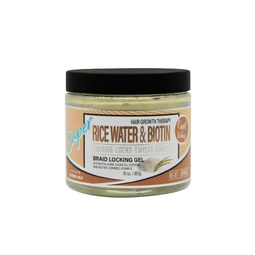 Super Hold Braid Locking Gel with Rice Water - Natural Hair Styling