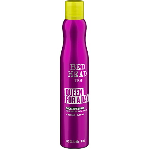 TIGI Bed Head Volumizing Hair Spray, Queen For A Day, for Thickening and Texturizing Fine Hair, 10.5 oz, 2 Pack
