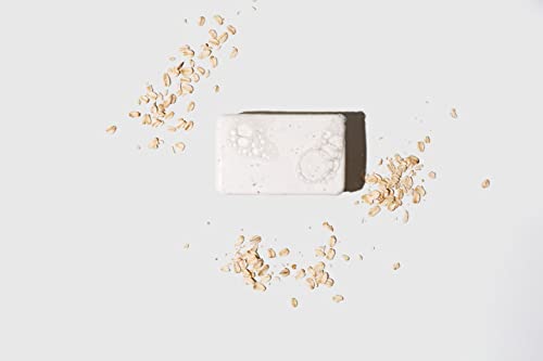 Exfoliating Body Soap Bar with Oatmeal & Bamboo Extract - Gentle Daily Cleansing Set of 2