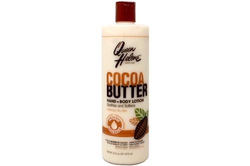 Queen Helene Cocoa Butter Hand & Body Lotion 16 oz Pack of 4 - Moisturizing Skin Care