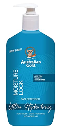 Australian Gold Moist Lock Tan Extender Pump 16oz Pack of 6 - Moisturizes & Retains Tan