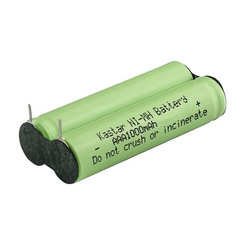Kastar 1-Pack 2.4V 1000mAh Ni-MH Rechargeable Battery Replacement for Philip Sonicare HX6210, HX6210-02, 4235-010-20455, 423501020455, Waterpikk SR-3000 & WP-900 Toothbrush (Some)