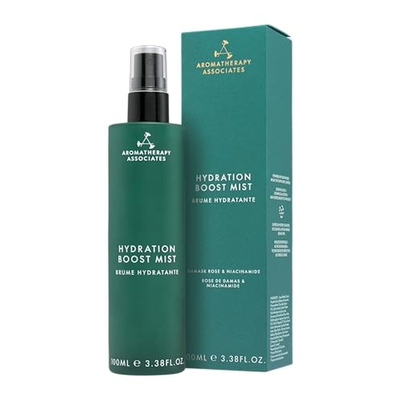 Aromatherapy Associates Hydration Boost Mist with Rose Water, Hyaluronic Acid & Niacinamide, Lightweight Daily Moisture Mist for Dry or Dehydrated Skin, Fruity Floral Scent, 1.69 fl oz
