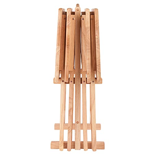 Winsome Wood Alex Snack Table Set 4-Piece with Stand - Natural Finish