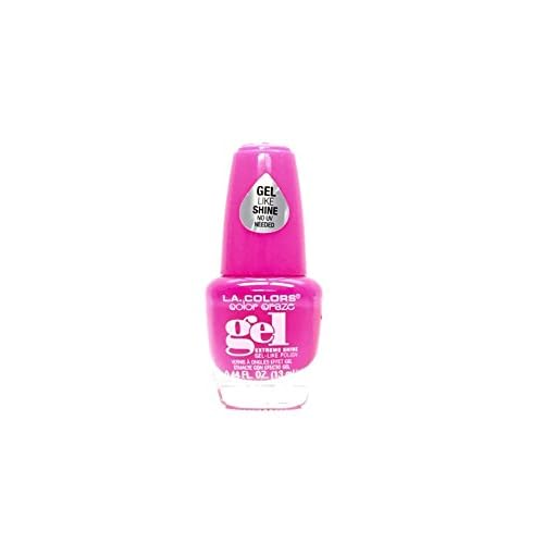 L.A. Colors Gel 1 Step Nail Enamel Flashy, 0.44 Fl Oz