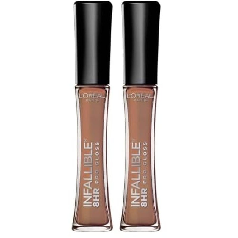 L¡¯Oreal Paris Makeup Infallible 8 Hour Hydrating Lip Gloss, Dulce De Leche, 0.21 Fl Oz (Pack of 2)