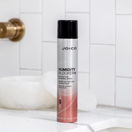 Joico Humidity Blocker+ Protective Finishing Spray | For Most Hair Types | Protect Against Heat, Humidity, & Pollution | Boost Shine | Eliminate Static | Reduce Frizz | Paraben & Sulfate Free