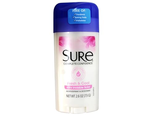Sure Original Solid Antiperspirant Deodorant 2.6 oz Pack of 6 - Fresh & Cool