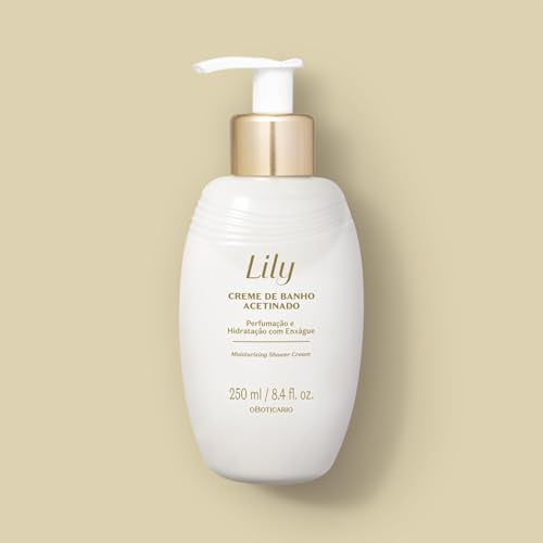 O Botic?rio Lily Satin Cream Cleanser, Moisturizing Bath Time with Hydration and Luxurious Fragrance, 8.4 Ounce (250ml)