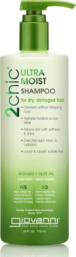 GIOVANNI 2chic Ultra-Moist Shampoo with Avocado & Olive Oil - 24 Fl Oz