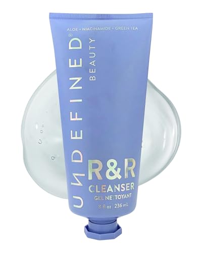 Brightening Prebiotic Gel Cleanser with Niacinamide & Botanical Extracts — Wild Mint & Cedarwood, 8oz, Cruelty-Free