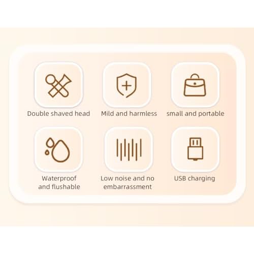 Dual-Head Rechargeable Hair Trimmer for Women, Body Shaver with 3D Floating Blades, Detachable Heads, Smooth & Painless Hair Removal