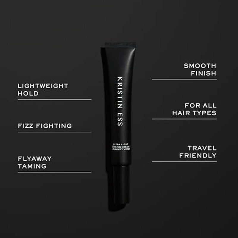 Kristin Ess Styling Cream Taming Wand for Portable Smooth Frizz, Tame Fyaways & Style Edges - Lightweight Hold, Vegan, Color Safe, Silicone Free Women's Styling Product