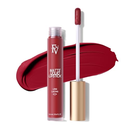 FV Matte Liquid Lipstick, Long Lasting & Highly Pigmented, No Transfer & Waterproof, Smudge Proof Lipstick for Women, Vegan & Cruelty-free, Party Goer-Matte