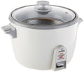 10-Cup Rice Cooker and Steamer - White, Includes Steaming Tray & Utensils