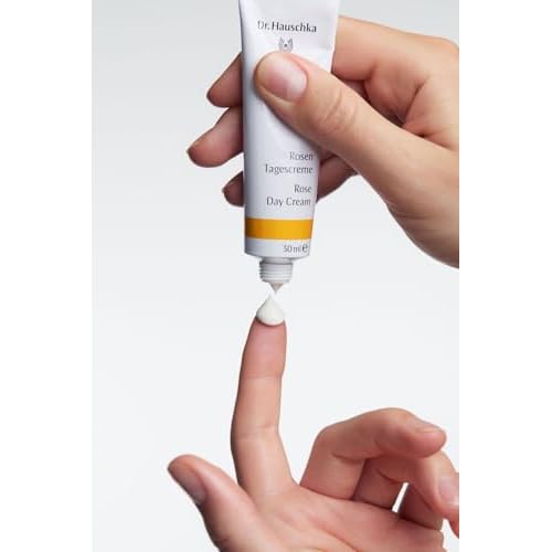 Dr. Hauschka Rose Day Cream, Daily Moisturizer, 1.0 US fl oz, For Dry, Sensitive, Red Skin, With Shea Butter & Avocado Oil