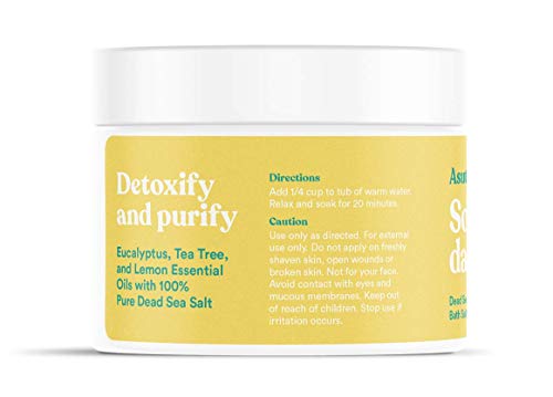 ASUTRA Dead Sea Bath Salts - Detox & Slim Down, 16 oz, Aromatherapy