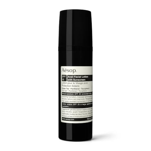 Hydrating Sunscreen Face Lotion SPF25 - Broad Spectrum Protection, Uplifting Mint Scent