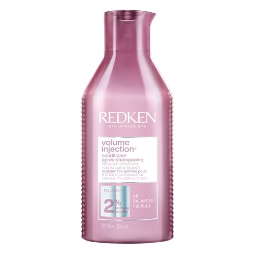 Redken Volume Injection Conditioner for Fine Hair 10.1 Fl Oz Pack of 1 - Adds Lift & Body