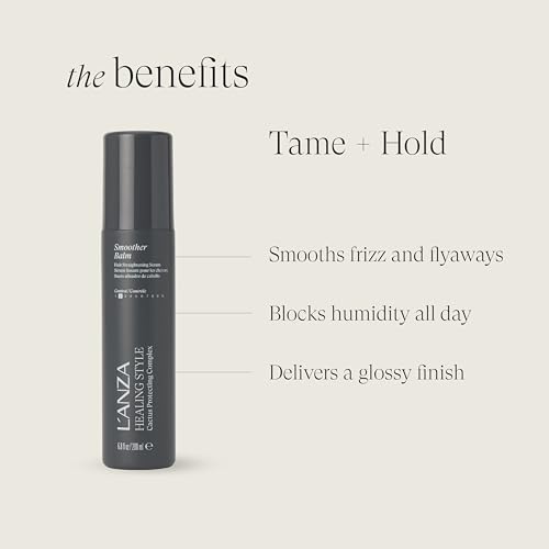 L'ANZA Healing Style Smoother Balm - Smoothing Hair Treatment, 6.8 Fl Oz