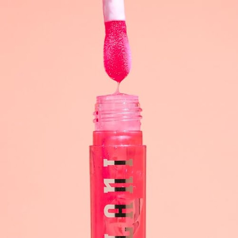 Milani Fruit Fetish Lip Oil Bundle with Vitamin E for Instant Hydration, Fruit Extract Infused Lip Treatment and Moisturizing Lip Gloss - Raspberry Peach + Strawberry Melon, 2pk