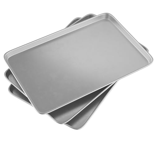 Cookie Sheet Pan Set of 3 - 16x24 Inch Aluminum Baking Trays for Oven & Commercial Use - Crosson Variation 3