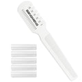 Hair Cutter Comb, Shaper Razor Comb, Split Ends Trimmer Styler, Double Edge Razor Blades for Thinning, Cutting and Styling, Extra 5 Blades Included