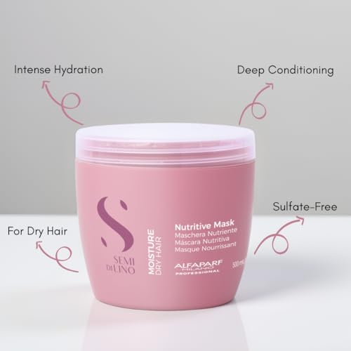 Alfaparf Milano Semi di Lino Moisturizing Hair Mask for Dry Hair 16.9 Fl Oz