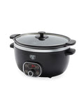 GreenLife 6QT Ceramic Nonstick Slow Cooker Black - Oven & Stovetop Safe
