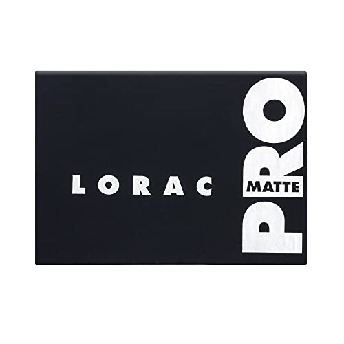 LORAC PRO Matte & Shimmer Eyeshadow Palette - High Pigment, Mirror Compact, Pro Matte Edition