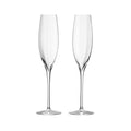 Waterford Elegance Optic Champagne Flute Pair - Crystal Stemware for Special Occasions