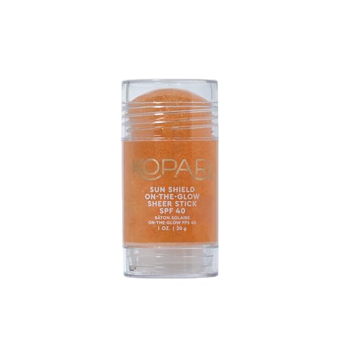 Kopari Sun Shield Body Glow Broad Spectrum SPF 30 In Golden Amber & Sun Shield On-The-Glow Sheer Sunscreen Stick SPF 40